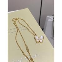 ราคา 1: 1 Original Label vca vca หญิงสีขาว Mother-of-pearl ผีเสื้อ Clavicle Chain จี้ Au750 High-End Fee (42330450514)