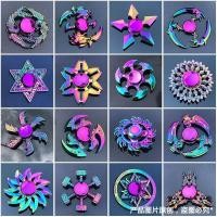ราคา ชุดที่มีสีสันโลหะ Fidget Spinner นักเรียนเด็กหมุนของเล่น Decompression Finger Spinner Daquan (49611494001)