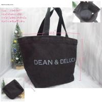 ราคา Dean&Deluca กระเป๋าผ้าแคนวาสสีดำสนิทมือสอง (28314763978)