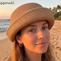 ราคา QQMALL Straw Pillbox Hat, Elegant Classic Straw Beret Hat, Vintage Fedoras Handmade สานจิตรกรหมวกงานแต่งงาน (46713409946)