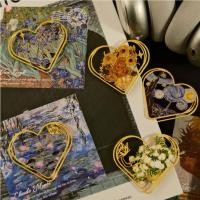 ราคา Van Gogh Monet ที่คั่นหนังสือโลหะรูปหัวใจภาพวาดที่มีชื่อเสียงเครื่องหมายหนังสือศิลปะแกะสลักกลวง, พรีเมี่ยมสําหรับเครื่องอ่านครูนักเรียน (58158331469)