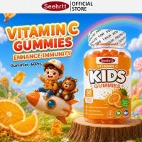 ราคา Seehrtt วิตามินซีกัมมี่ วิตามินเด็กอาหารเสริม บํารุงสมอง เด็กเสริมภูมิคุ้มกันVitaminC Gummy Kid's Supplement 100 Gummies (56112914596)