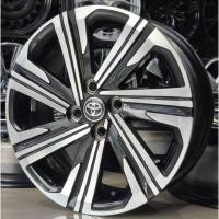 ราคา ล้อแม็กป้ายแดงมือสอง Toyota Yaris Ativ 4รู100 ET45 ดำหน้าเงา 6-16นิ้ว(ราคา4ล้อ) (17982479510)