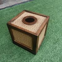 ราคา ขนาด 14cmx14cmx14cm กล่องใส่ทิชชู่ กล่องทิชชู่ กล่อง ทิชชู่ งานฝีมือ ทำจากไม้สัก ไม้ไผ่ ตกแต่งบ้าน Tissue box ป๊อบอัพ (10528166007)