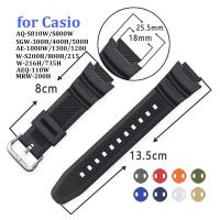 ราคา สายนาฬิกาข้อมือยางซิลิโคน 18 มม. สําหรับ Casio AE-1000W 1200 1300 AQ-S810H S800 SGW-300W 400 W-800H (25823880513)