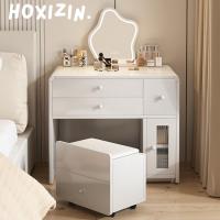 ราคา โต๊ะเครื่องแป้งสไตล์เกาหลี มีเก้าอี้ Dressing Table โต๊ะแต่งหน้าเสริมสวยมีลิ้นชัก สวยมินิมอล (28066971338)