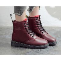 ราคา (กันน้ำซึมพร้อมลุยหิมะ)รองเท้าบูทกันหนาว Snow Boots ทรง Dr.Martens สุดฮิป ใช้เป็นรองเท้าดรัมเมเยอร์ได้(Size 35-38) (2564438663)