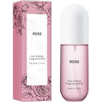 ราคา Rose Body Spray for Women, Rose Hair & Body Fragrance Mist, กลิ่นหอมติดทนนาน, สเปรย์น้ํามัน, ผิวดอกไม้ขนาดเต็ม Body Mist (1) (50312492725)