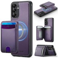 ราคา เตรียมจัดส่ง JEEHOOD J10 Flip Card Bag MagSafe Split RFID Leather Phone Case For Samsung Galaxy A57 5G/Samsung Galaxy A34 5G/Samsung Galaxy A37 5G/Samsung Galaxy A26 5G/Samsung G (56060606802)