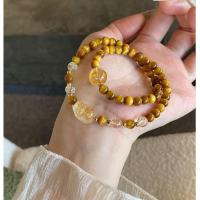 ราคา คู่วงกลมสร้อยข้อมือซิทรินประดิษฐ์ Pixiu Lucky Fortune Transfer เลียนแบบ Golden Tiger Eye สร้อยข้อมือวงกลมคู่ Niche Design High-End Feeling 265.013 (51960463292)