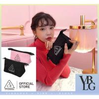ราคา 3CE Stylenanda Mini Pouch Makeup Bag Portable Travel Compact Nylon Black/Mood Pink (26285544808)