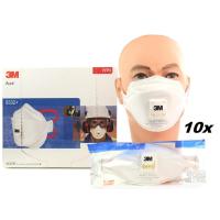 ราคา FFP3 รุ่น 3M 9332A+ (10ชิ้น/กล่อง) หน้ากากป้องกันฝุ่น ละออง ฟูมโลหะ พร้อมวาล์วระบายอากาศ แบบพับได้ มาตรฐานยุโรป FFP3 รุ่ (51707519001)