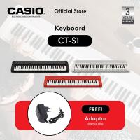 ราคา Casio เครื่องดนตรีไฟฟ้า คาสิโอ คีย์บอร์ดไฟฟ้า 61 คีย์ CT-S1 สีขาว พร้อม อแดปเตอร์ (21676050363)