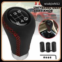 ราคา ใหม่สต็อก5 ความเร็วหนัง Stick Shift Knob เกียร์รถเกียร์ Shift Shifter Lever Knob Head Fit สําหรับรถคู่มือส่วนใหญ่หนังสีดํา (49762115558)