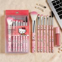ราคา ชุดแปรงแต่งหน้าการ์ตูน Hello Kitty 7 ชิ้น kt Cat Full Set แปรงแป้งฝุ่นแปรงอายแชโดว์แฟนของขวัญ (26444900463)