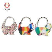 ราคา ยอดเยี่ยมเกล็ดปลาแมวกระเป๋าถือตะขอ,สร้างสรรค์แบบพกพากระเป๋าตะขอสําหรับผู้หญิง,ทนทานดอกไม้พิมพ์พับแขวนกระเป๋าสําหรับโต๊ (27395187764)