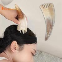 ราคา RickTyShen 1 ชิ้นวัวฮอร์นผม Scrubbs ทําความสะอาดหนังศีรษะหัว Meridian Massagebrush ฟันกว้างวัว Hornb ตัดผม Hairdressing เครื่องมือ TH (45361360290)