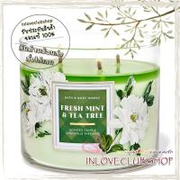 ราคา Bath & Body Works Slatkin & Co / Candle 14.5 oz. (Fresh Mint & Tea Tree) *bright spearmint, tea tree and rosemary (44301125279)