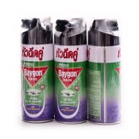 ราคา [สินค้าส่งด่วน] ไบกอนเขียวยุงมดแมลงสาบลาเวนเดอร์300มลX3 BAYGON GREEN SPRAY PESTICIDE 300ML.LAVENDERX3 (29695025981)