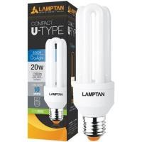 ราคา [พร้อมส่ง] HomeDoDee หลอดประหยัดไฟ U-TYPE LAMPTAN 20 วัตต์ DAYLIGHT หลอดตะเกียบ หลอดไฟทอร์นาโด (11235401379)