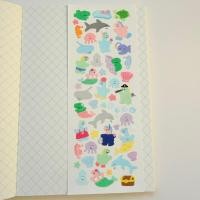 ราคา น่ารัก แผ่นสติกเกอร์ทะเลเกาหลี – สิ่งมีชีวิตในมหาสมุทรสีพาสเทลสําหรับสมุดจดบันทึก (47252089050)