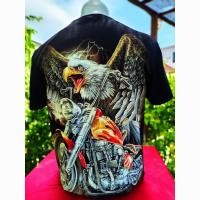 ราคา เสื้อยืด ROCK CHANG เสื้อยืดแขนสั้น สีดำ สกินลายนกอินทรี ขี่ชอปเปอร์ หน้าหลัง ลายไม่ลอก ราคาถูก ส่งเร็วทันใจทุกวัยรุ่น (29758857924)