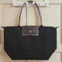 ราคา มือ 1 กระเป๋าแฟชั่นใบใหญ่ Size L สีดำ (2661698310)