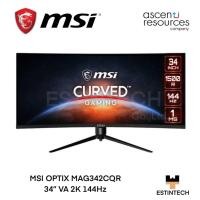 ราคา MONITOR (จอมอนิเตอร์) MSI OPTIX MAG342CQR 34" VA 2K 144Hz ของใหม่ประกัน 3ปี (20509126588)