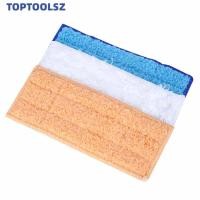 ราคา TOPTOOLS 3 ชิ้นสูญญากาศชั้น Mop,ล้างทําความสะอาดได้เปียกและแห้ง Mop ผ้า, Professional ไมโครไฟเบอร์ Soft Plush เย็บขอบ Mop Pads สําหรับ iRobot Braava Jet 240 241 แห้ง Sweeping (41082776181)