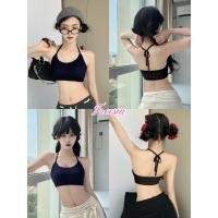 ราคา เสื้อสายเดี่ยว สายเดี่ยวพร้อมฟองน้ำ ผ้ายืดได้ เเซบๆ ใส่ออกกำลังกายได้#92332 (41611845295)