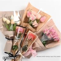 ราคา KNITLYN 20/30 ชิ้นถุงบรรจุช่อดอกไม้, ถุงแขนบรรจุดอกกุหลาบพลาสติกใส, แขนห่อถุงบรรจุภัณฑ์ดอกกุหลาบเดี่ยววันวาเลนไทน์ (47406035810)