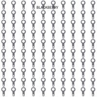 ราคา BLACKBERRY 100pcs Solder Ring Terminal, M3.2/M4.2/M5.2 Lug แผ่นแหวน Terminal Connector, Smooth Crimp Silver Tone (45461393257)