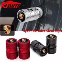 ราคา 4pcs Porsche รถวาล์ว Caps Stem Case ครอบคลุมอลูมิเนียมล้อวาล์วฝุ่นหมวก Tyre Rim Stem สําหรับ Porsche Carrera macan Cayenne Cayman 718 Boxster 911 Panamera อุปกรณ์เสริม (57059056754)