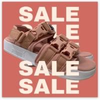 ราคา PUMA IN PASTEL PINK SIZE 38/24 CM รองเท้าแตะรัดส้น สีชมพูพาสเทล ✌มือสอง ✌จากช้อปโตเกียว (23032182756)