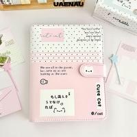 ราคา UAENAU สมุดโน๊ตแบบหลวม, อัลบั้มภาพแมวลายจุด A5, Kawaii หนัง PU Photocard Protector สํานักงานโรงเรียน (44912945109)