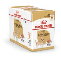 ราคา ( 1 กล่อง ) Chihuahua / Royal Canin อาหารเปียก เนื้อละเอียด สำหรับพันธุ์ชิวาว่า 12 ซอง x 85g. (46709638427)