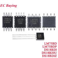 ราคา 1 PC DS18B20U 18B20 DS18B20 DS18B20Z LM75BD LM75B LM75BDP SOP-8 MSOP-8 Single Bus Digital Temperature Sensor ชิป IC (49400091212)