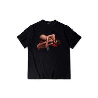 ราคา เสื้อยืด GOLDIE NAKED LONER BLACK" สีดํา ผ้าคอตตอน 100% (40814103992)