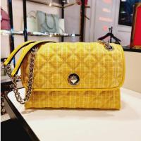 ราคา พร้อมส่ง(ผ่อน0%)(รับประกันของแท้) กระเป๋าKate Spade Medium Natalia Tweed K6094 Flap Shoulder Bag In Cut สีเหลืองสดใส (16077327502)
