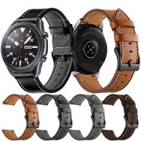 ราคา For Samsung Galaxy Watch 3 45mm Strap 22mm Genuine Leather Bracelet Watchbands Wristband For Watch 46mm Gear S3 Frontier (45254074163)