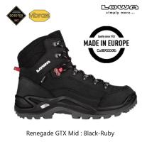 ราคา ♞Lowa Renegade Gtx Mid รองเท้าบูทเดินป่าสูง 6 นิ้ว หนังนูบัค ซับใน GORE-TEX กันน้ำ พื้นรองเท้า VIBR (40467963135)