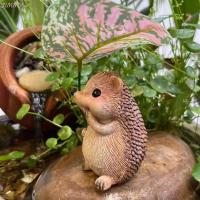 ราคา รูปปั้นเม่นแคระ JIMMY Garden, Cute Handmade Leaf Umbrella ตุ๊กตาเม่นน่ารัก Weatherproof Resin Small Hedgehog Sculpture Home ระเบียงตกแต่ง (48013649894)