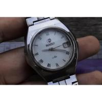 ราคา นาฬิกา Vintage มือสองญี่ปุ่น Rado Swiss Made 25 jewels Roman Numeric Dial ผู้ชาย Quartz ทรงกลม 36mm (44461385042)