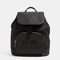 ราคา พร้อมส่ง แท้ % New Coach เป้ ขนาดกลาง 10 นิ้ว JES BACKPACK WITH HORSE AND CARRIAGE (COACH 90399) IM/BLACK (3475784192)
