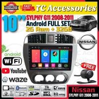ราคา (Nissan Sylphy G11 2008-2011) 10" Android 2-DIN Car Player หน้าจอ IPS 2GB/4GB Ram + 32GB/64GB พร้อมปลอก Plug and Play (54713948821)