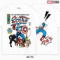 ราคา Power7Shop เสื้อยืดการ์ตูน มาร์เวล Captain America ลิขสิทธ์แท้ MARVEL COMICS T-SHIRTS (MX-174) (22149799959)