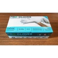 ราคา ถุงมือยางโปรโกลฟ (Pro Gloves)ถุงมือสำหรับการตรวจวินิจฉัยทางการแพทย์ ไซส์M (9184566428)