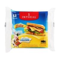 ราคา อิมพีเรียลเชดด้าชีส 12สไลด์ 250กรัม Imperial Cheddar Cheese 12Slices 250g. [หมายเลขบาร์โค้ด 8850332311082 ] (47512506900)