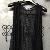 ราคา เสื้อคลุมลูกไม้ทั้งตัว ซีทรู สีดำ มือ2 สภาพดี แบรนด์colza (2776571795)