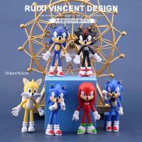 ราคา [YAKU] Sonic The Hedgehog ของเล่นตุ๊กตา Sonic รูป Action Figure Hiasan Mainan การ์ตูนเครื่องประดับวันเกิดของสะสม (49153954145)